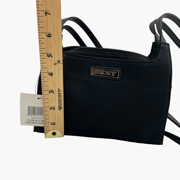 DKNY‎ Black Nylon Mini Crossbody Purse DEAD STOCK - Picture 7 of 10